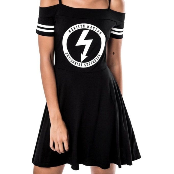 Killstar Dresses & Skirts - Killstar: Gloom Bardot Cheerleader Dress